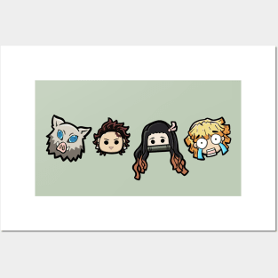 Anime Inspired Simple Chibi Posters and Art